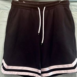 Plain black shorts